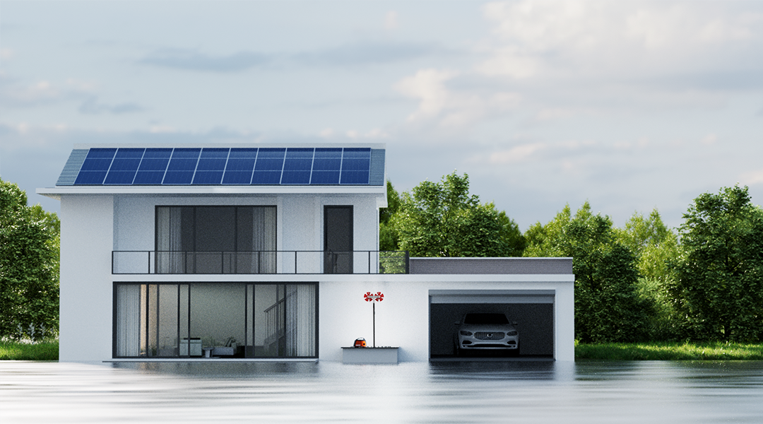 Single-row solar panel array cleaning solution